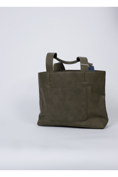 Green Pleather Tote